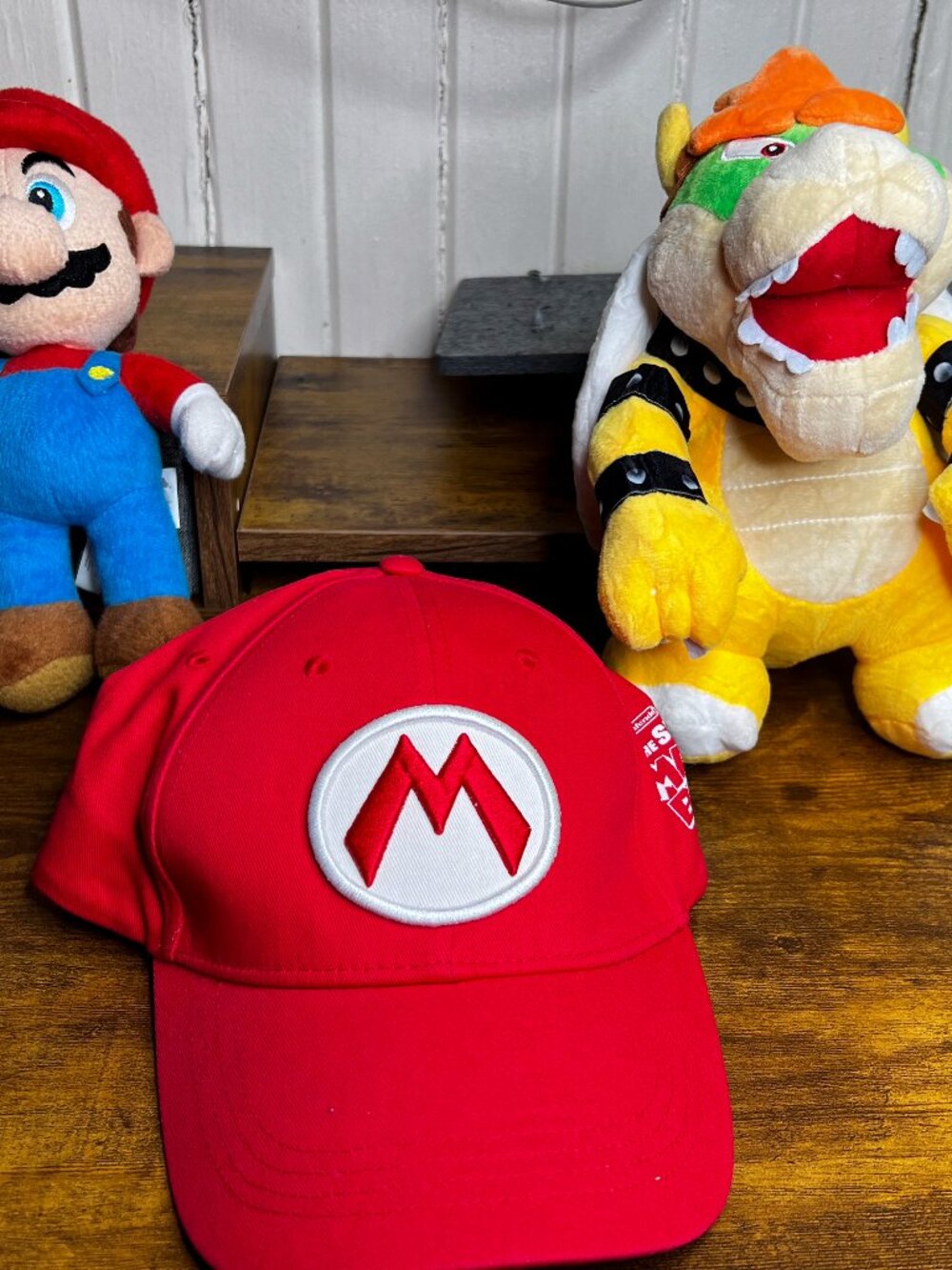 Nintendo Plush Lot Bowser San-Ei All Star Mario Bros Movie Promo Snapback Hat Ca